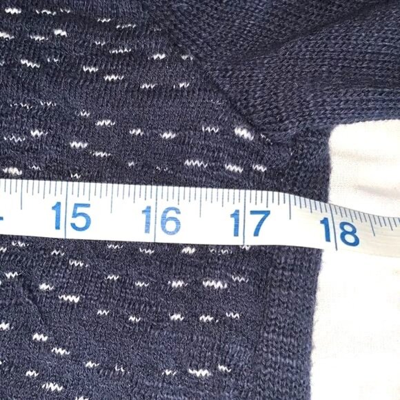 Christopher & Banks Womens Zip-Up Cardigan Sweater Size M Navy - Picture 9 of 10